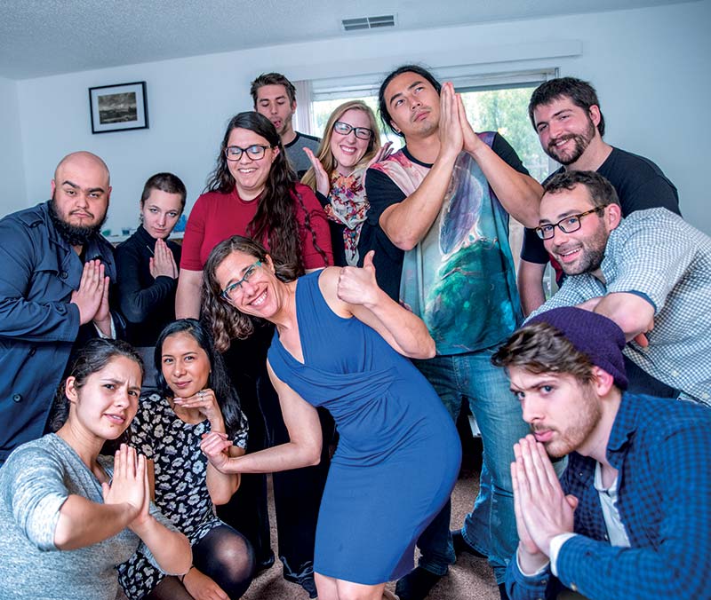 Leena Dallasheh with Students